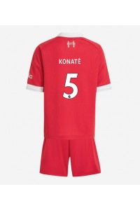 Fotbalové Dres Liverpool Ibrahima Konate #5 Dětské Domácí Oblečení 2025-26 Krátký Rukáv (+ trenýrky)